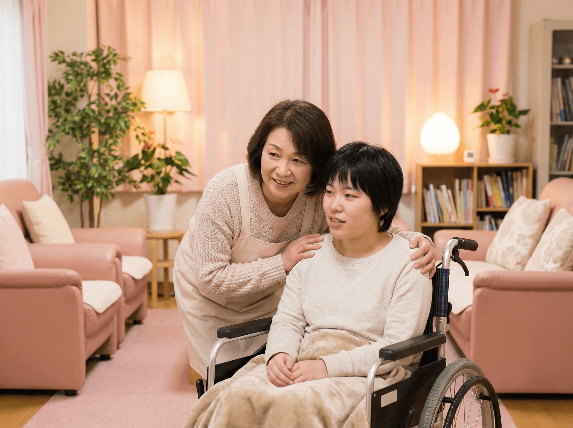 みらいえのケアの様子