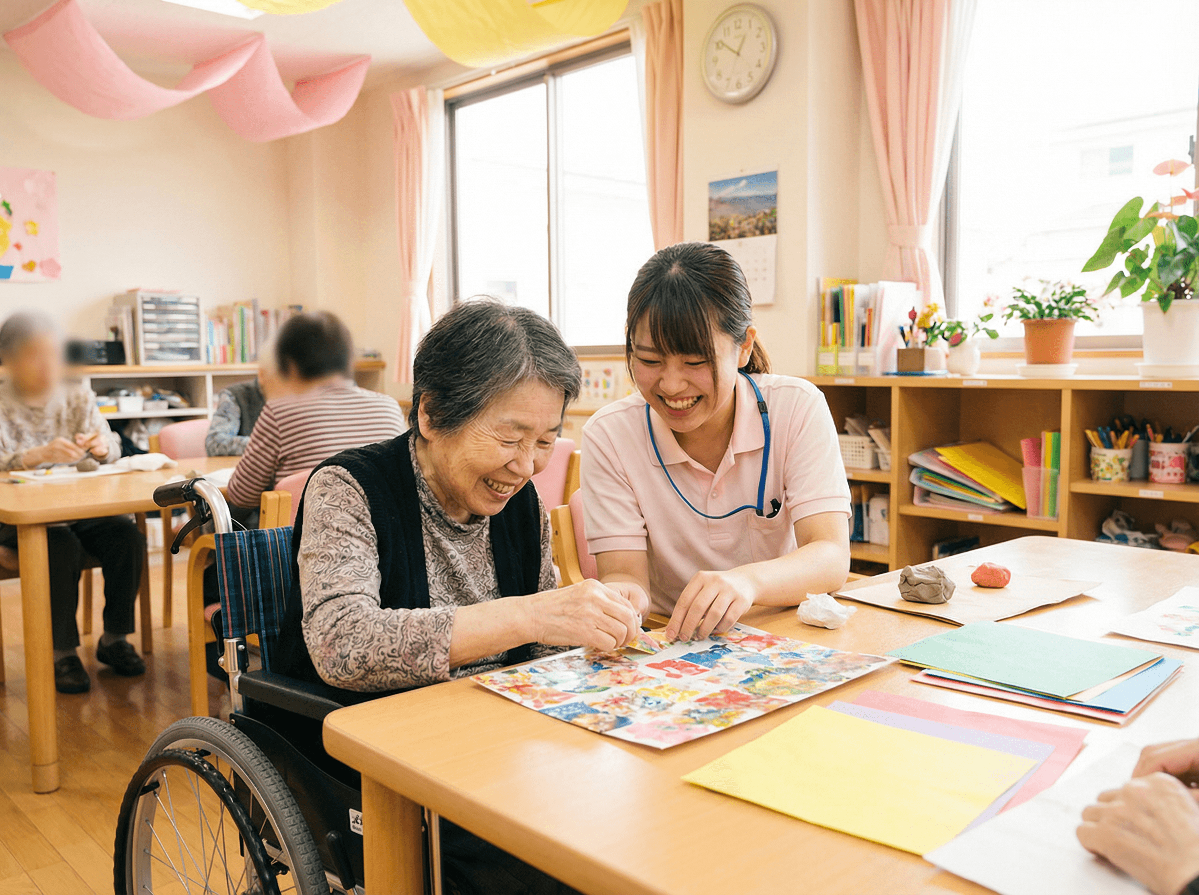生活介護みらいえの活動の様子